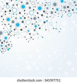 A modern, technical background with a network theme
