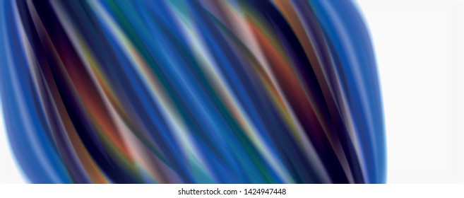 Tecno moderno El color fluido en el poste blanco colorido. Arte vector para su diseño