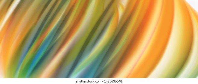 Modern techno Fluid color flow on white colorful poste. Vector art for your design