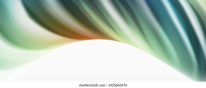 Tecno moderno El color fluido en el poste blanco colorido. Arte vector para su diseño