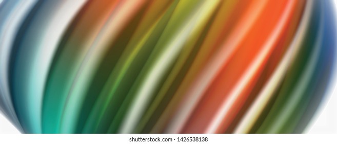 Tecno moderno El color fluido en el poste blanco colorido. Arte vector para su diseño