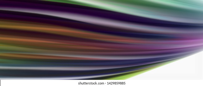 Modern techno Fluid color flow on white colorful poste. Vector art for your design