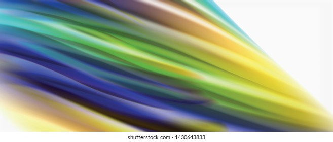 Tecno moderno El color fluido en el poste blanco colorido. Arte vector para su diseño