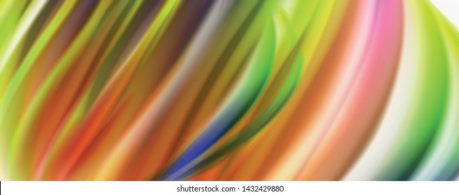 Modern techno Fluid color flow on white colorful poste. Vector art for your design
