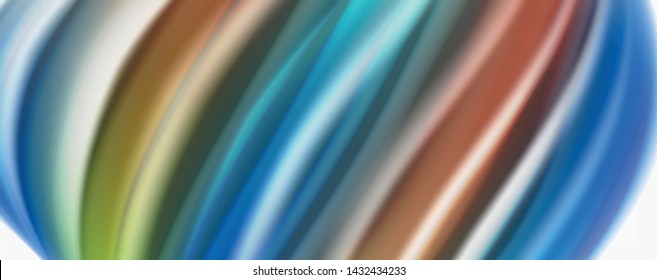 Tecno moderno El color fluido en el poste blanco colorido. Arte vector para su diseño
