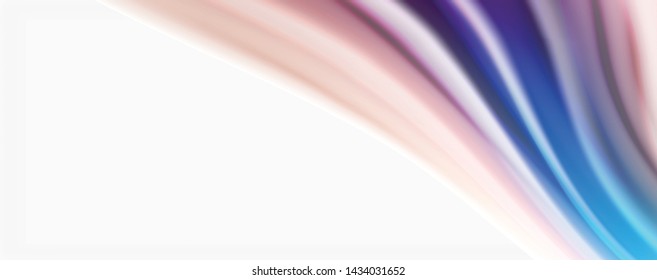 Modern techno Fluid color flow on white colorful poste. Vector art for your design