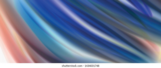 Modern techno Fluid color flow on white colorful poste. Vector art for your design