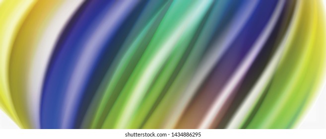 Tecno moderno El color fluido en el poste blanco colorido. Arte vector para su diseño