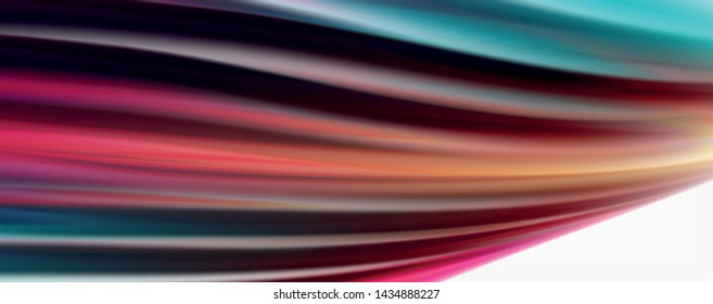 Tecno moderno El color fluido en el poste blanco colorido. Arte vector para su diseño