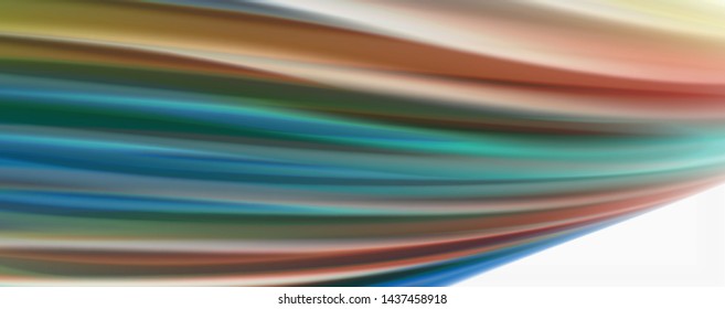 Modern techno Fluid color flow on white colorful poste. Vector art for your design