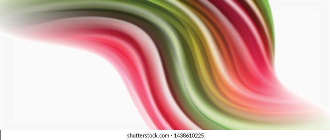 Tecno moderno El color fluido en el poste blanco colorido. Arte vector para su diseño