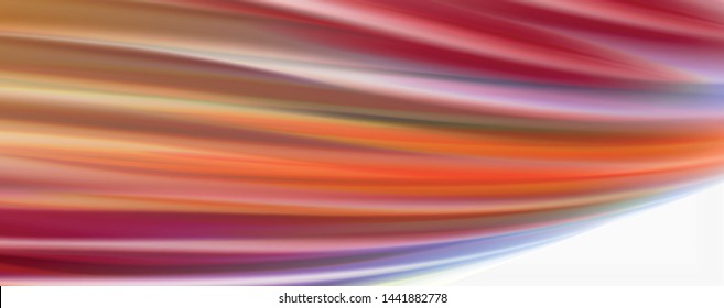 Moderne Techno Fluid Farbe fließt auf weißer bunter Poste. Vektorkunst für Ihr Design