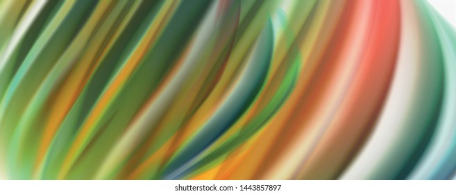 Tecno moderno El color fluido en el poste blanco colorido. Arte vector para su diseño