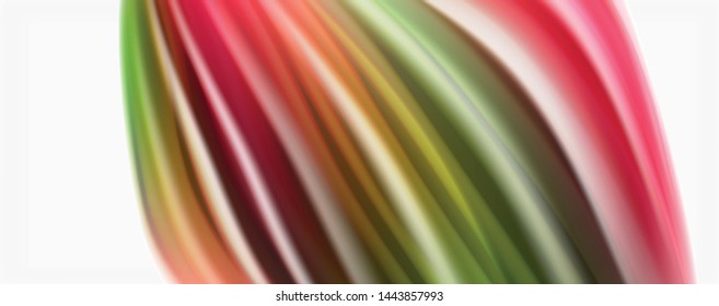 Tecno moderno El color fluido en el poste blanco colorido. Arte vector para su diseño