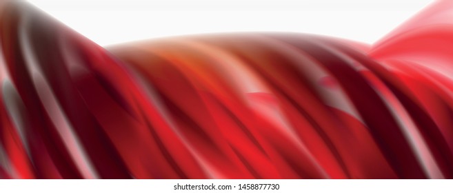 Modern techno Fluid color flow on white colorful poste. Vector art for your design