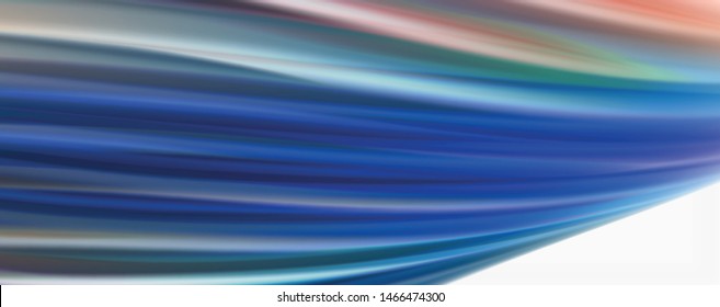 Modern techno Fluid color flow on white colorful poste. Vector art for your design