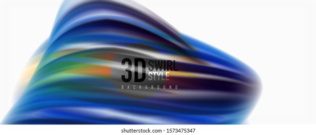 Tecno moderno El color fluido en el poste blanco colorido. Arte vector para su diseño