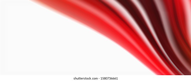 Modern techno Fluid color flow on white colorful poste. Vector art for your design