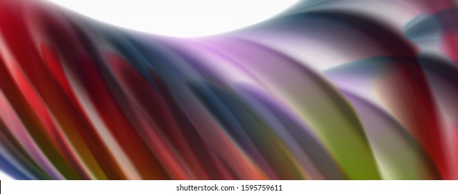 Tecno moderno El color fluido en el poste blanco colorido. Arte vector para su diseño