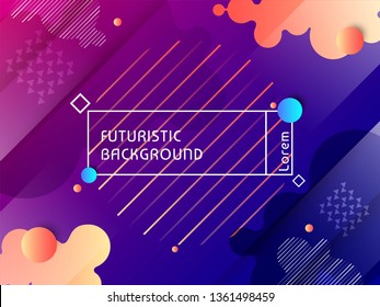 Modern techno futuristic background vector