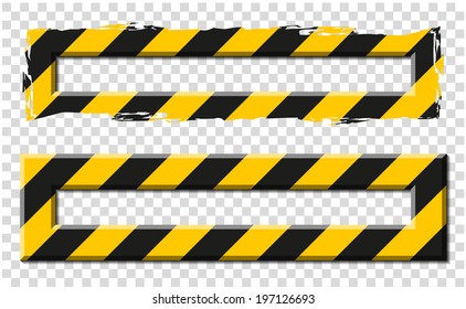 Modern technological frame with stripes