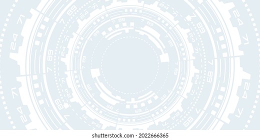 Modern technologies of the future.Hud Futuristic .Cogwheel Vector illustration.