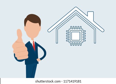Modern technologies. Smart House. The concept.