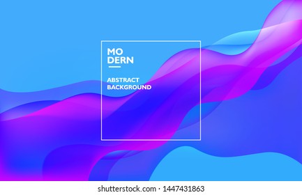 Modern Technology abstract background wallpaper backdrop template. Colorful wave, flowing, liquid shapes. Web banner poster, presentation, science. Vector illustration