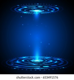 Modern technology, abstract backgrounds, vector illustrations.