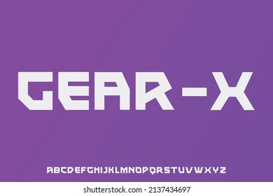 Modern technology alphabet font, Typography sport, futuristic, simple, sophisticated, digital, future creative logo font. vector illustration