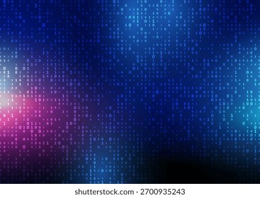 Modern technology background with an abstract binary code design