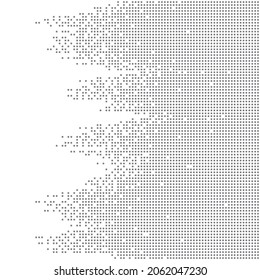 Modern technology background. Abstract gray squares on white background. Seamless pattern vector illustration.