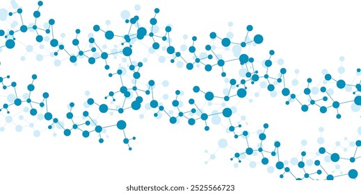Modern technology background with blue dots