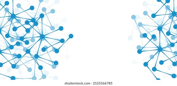 Modern technology background with blue dots