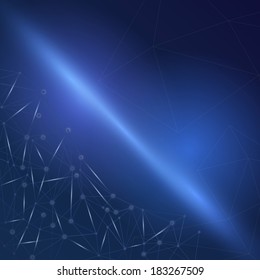 Modern technology background - intricacy. Vector illustration
