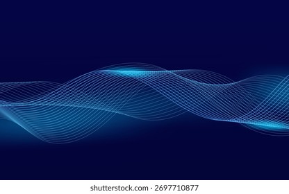 Moderna tecnologia de fundo onda linha colorido trendy.vetor 