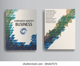 Modern Technology Brochure, Cover, Flyer, Report or Leaflet.  Vector Illustration. 