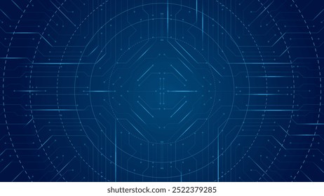 Modern technology circuit board or Artificial intelligence AI. Computer machine learning vector editable