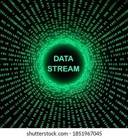 Modern technology concept binary code digital background. vector illustration