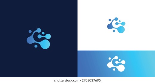 Moderne Technologie-Verbindungssymbol abstrakt , Punkt, Blockchain, molekulare und System-Grafik-Design, Vektorgrafik. Symbol, Symbol, kreatives Logo-Design
