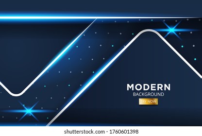 modern technology dark blue abstract background banner design with a blue line.