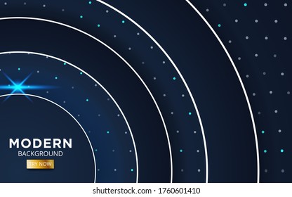modern technology dark blue abstract background banner design with a blue line.
