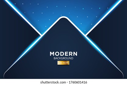 moderne Technologie dunkelblaues abstraktes Hintergrundbanner-Design mit einer blauen Linie.