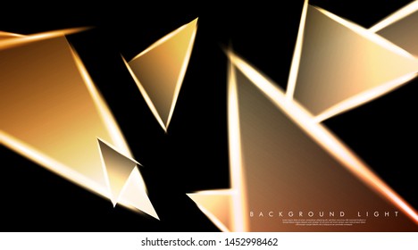 Modern technology design with a backdrop of luminous triangles. Vector illustration that is suitable for your design background