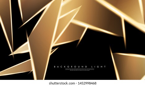 Modern technology design with a backdrop of luminous triangles. Vector illustration that is suitable for your design background
