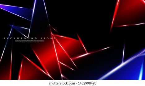 Modern technology design with a backdrop of luminous triangles. Vector illustration that is suitable for your design background