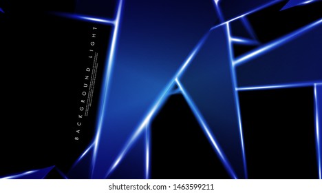 Modern technology design with a backdrop of luminous triangles. Vector illustration that is suitable for your design background