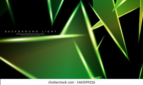 Modern technology design with a backdrop of luminous triangles. Vector illustration that is suitable for your design background