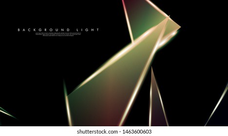 Modern technology design with a backdrop of luminous triangles. Vector illustration that is suitable for your design background