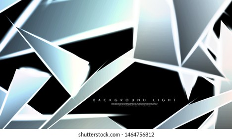 Modern technology design with a backdrop of luminous triangles. Vector illustration that is suitable for your design background